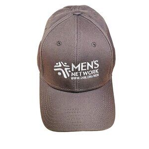 Mens Network Otto Gray Baseball Cap One Size Fits Most Adjustable Strap
